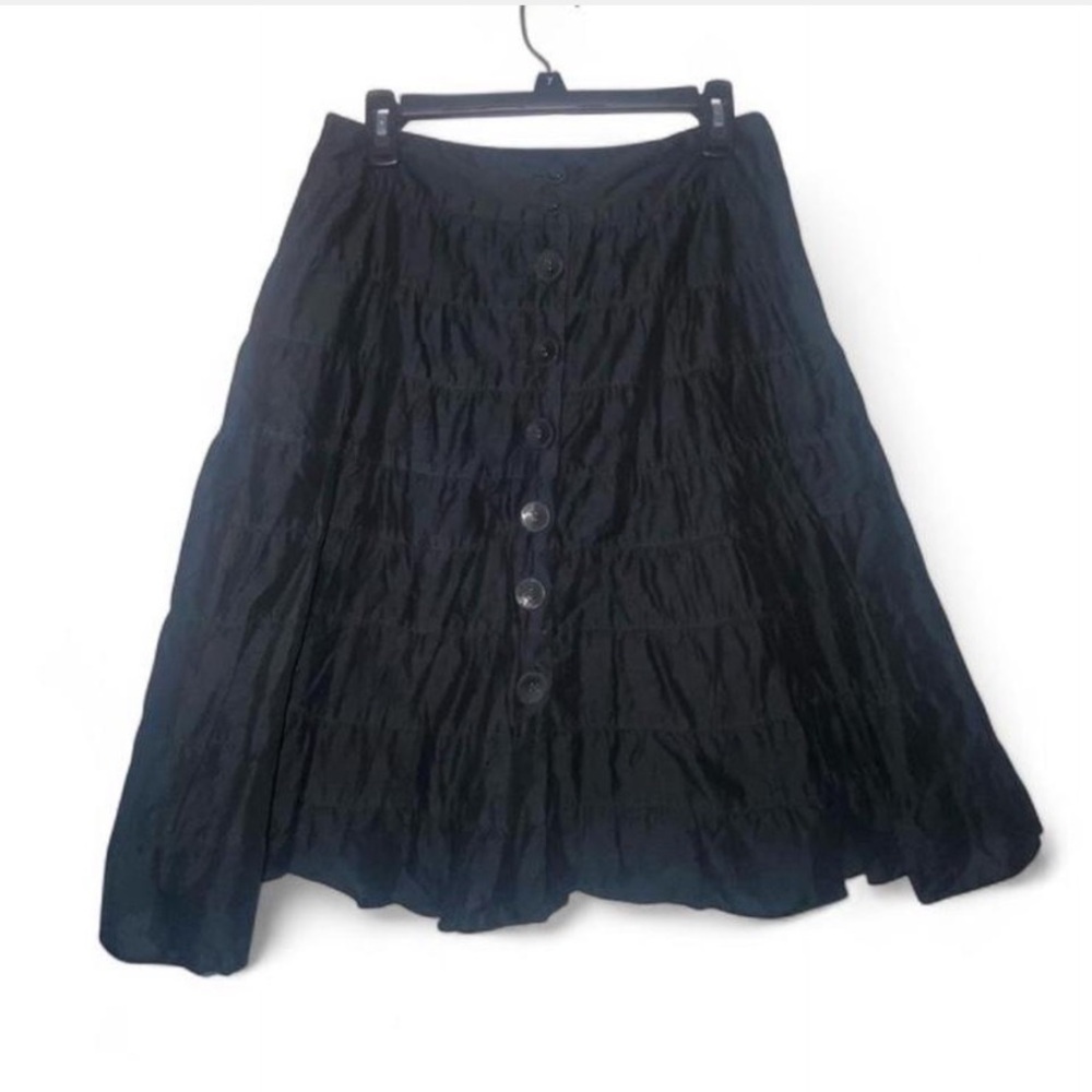 Y2K tiered midi skirt